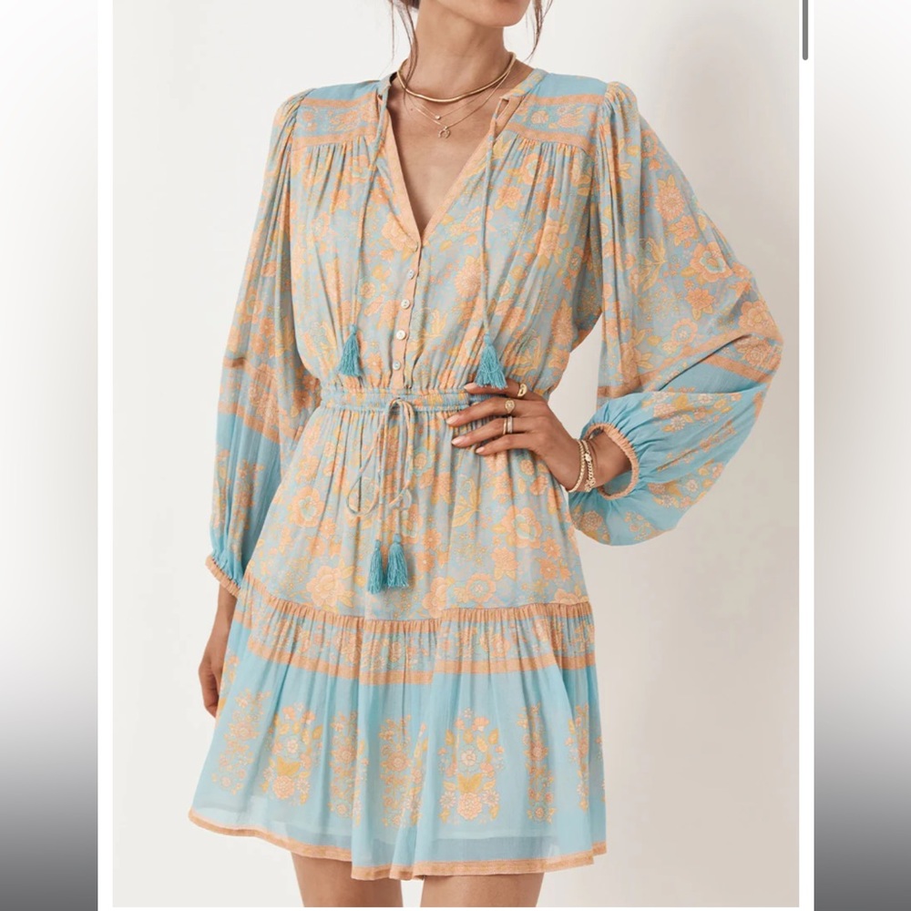 Spell Juniper Playdress-Eggshell Blue